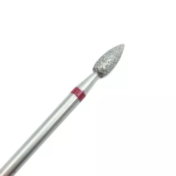 Flame big cutticle manicure bit - rood/fijn -2,0mm