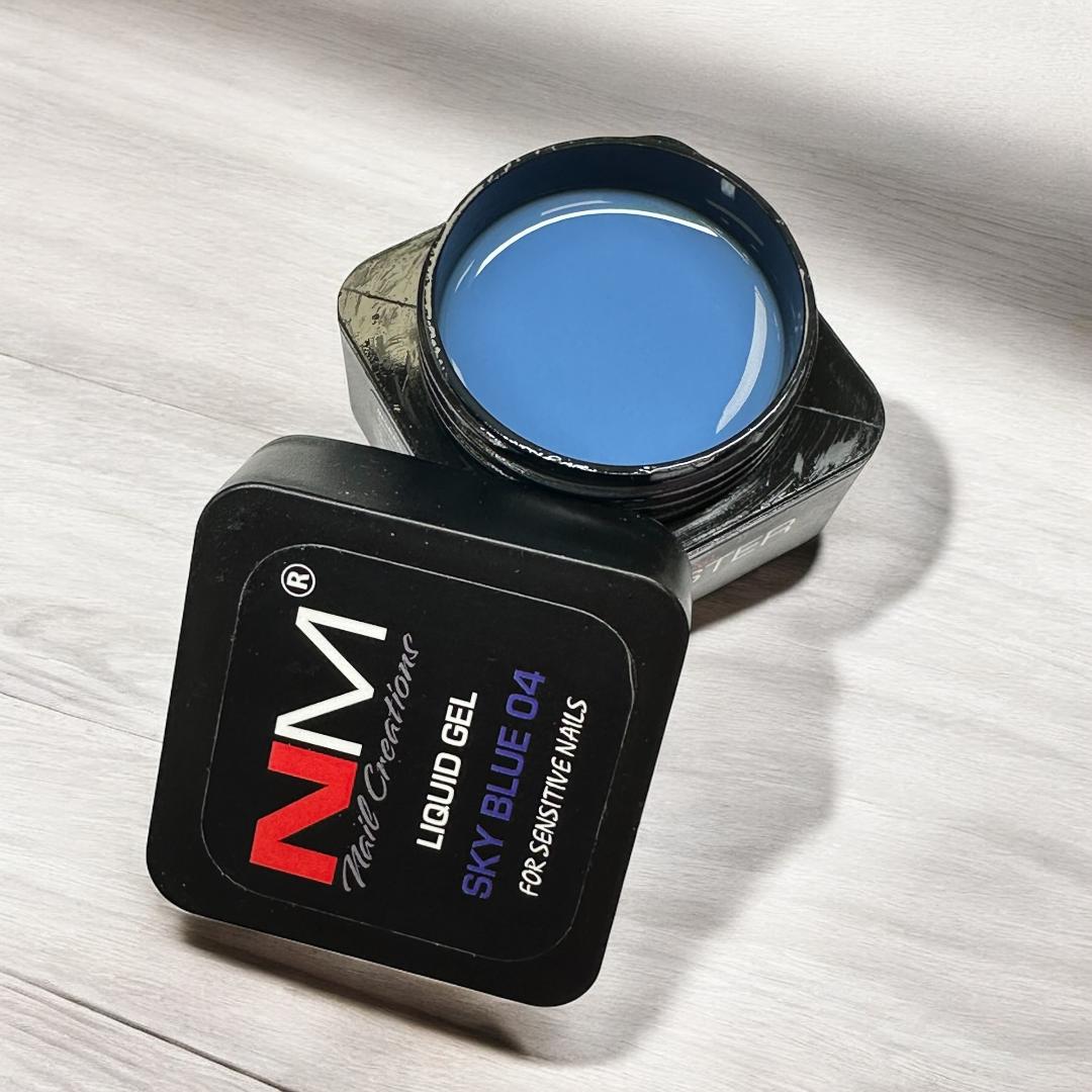 NailMaster | 04 Sky Blue Liquid Gel 20ml TPO free - imagine 2