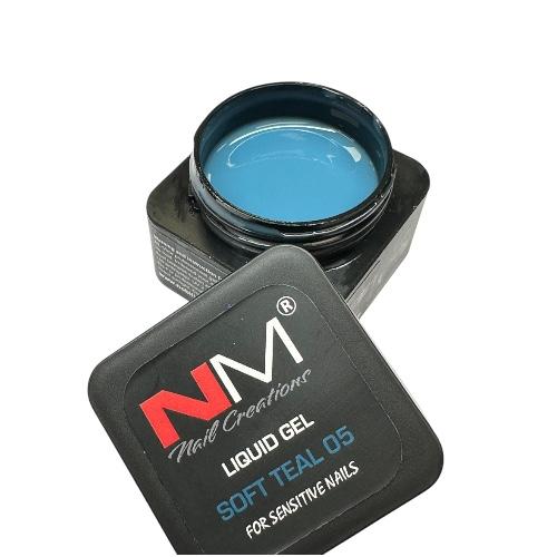 NailMaster | 05 Soft Teal Liquid Gel 20ml TPO free - Afbeelding 2