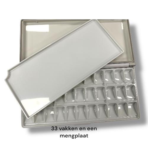 Aquarel Palet 33 vakken (kleur Zwart)